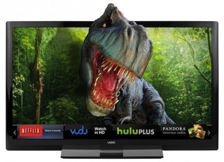 Vizio 42 Theater 3D Edge Lit Razor LED Internet HDTV + 4 Pair Glasses 