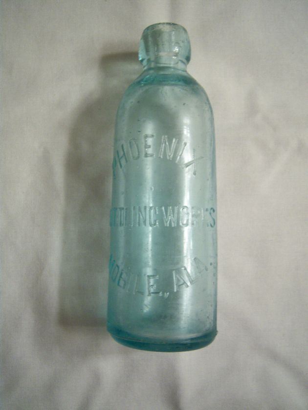 PHOENIX BOTTLING WORKS, ALA hutchinson bottle  