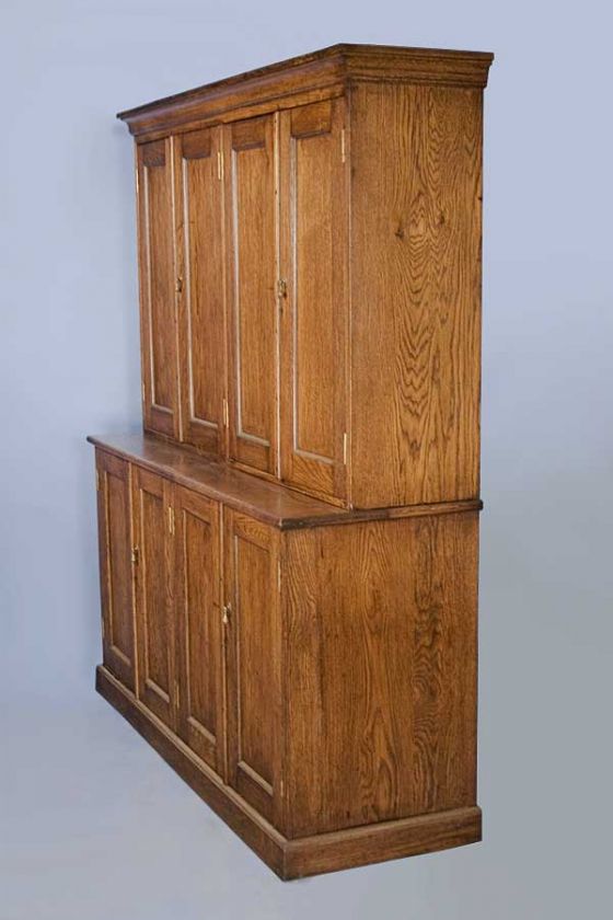 Antique Furniture Large Oak Dutch Cupboard Cabinet  