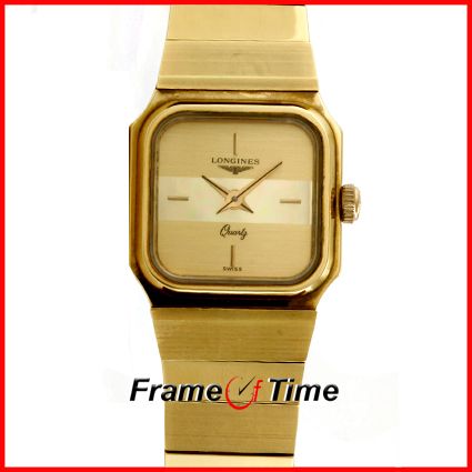 Longines Ladies Vintage Gold Square Face Dress Watch  