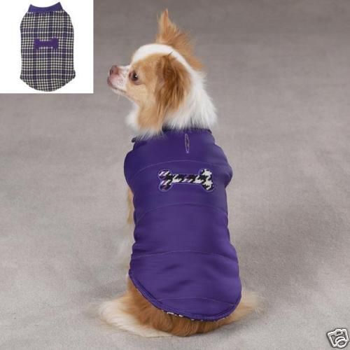 East Side Ultra Violet Houndstooth Dog Coat Vest Jacket  