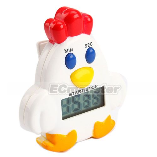 New Cute Chicken Shape Electronic Kitchen Timer  