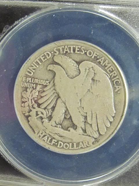 1916 S Walking Liberty Half Dollar ANACS G 4  