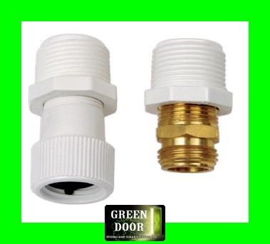 Description  Female garden hose thread inlet and male garden hose 