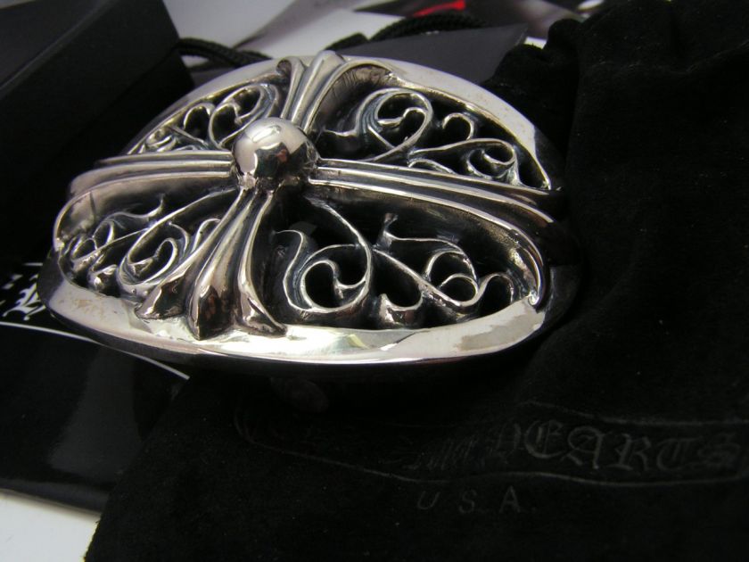 Genuine Sterling Chrome Hearts Belt Buckle SUPER VARE  