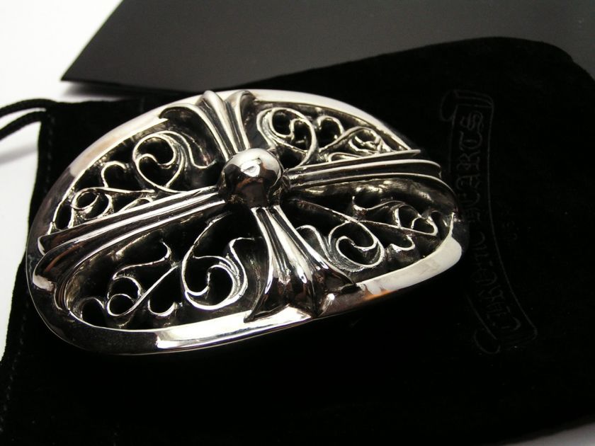 Genuine Sterling Chrome Hearts Belt Buckle SUPER VARE  