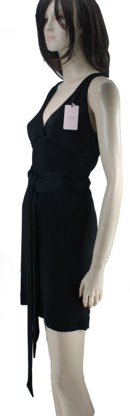 NEWT100%AUTH BEAUTIFUL STRETCH VALENTINO BLK DRESS 14  