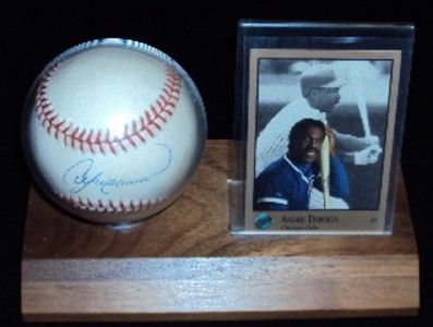 Andre Dawson Signed Baseball Plaque The Hawk Autograph  