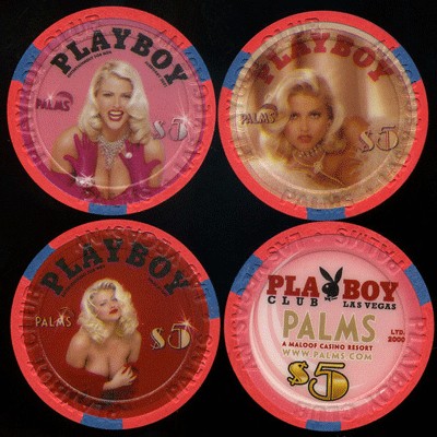 Casino Chips Anna nicole Smith Las Vegas $5 full set *3  