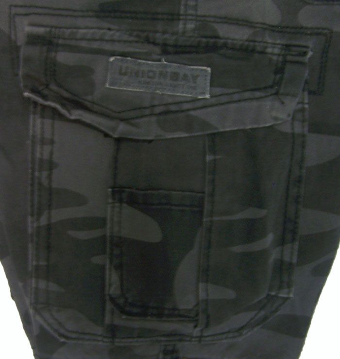 UnionBay Young Mens Cargo Shorts Black Camo Y18WW3D Ö  