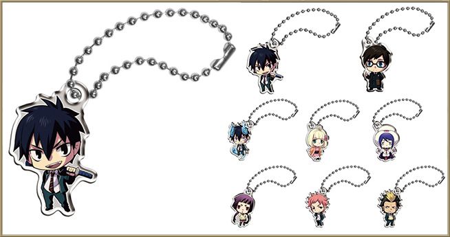 New Blue Exorcist Ao no Plate Keychain Renzo Shima  