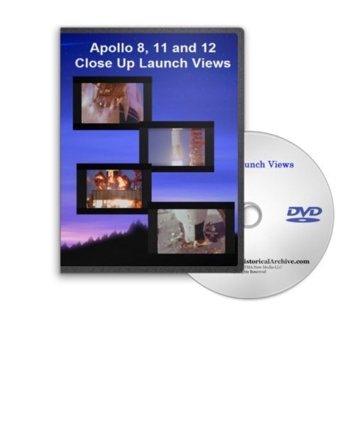 Apollo 8, 11 and 12 Close Up Launch Views DVD   A373  