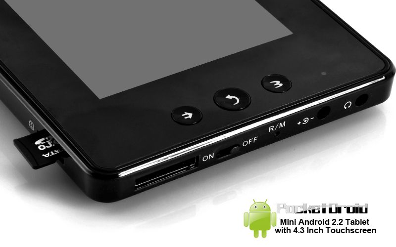 PocketDroid   Mini Android 2.2 Tablet 4.3 4GB Touchscreen (WiFi 