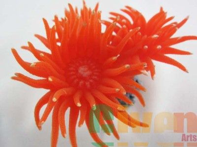 Aquarium Fish Tank Silicone Sea Anemone Artificial Coral Ornament 