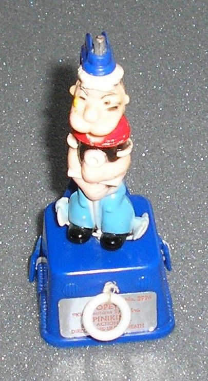 1960s POPEYE Spinkin Toy   Tricky Trapeze/Push Puppet  