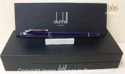 DUNHILL SIDECAR AUBERGINE LACQUER PALLADIUM ROLLER BALL  