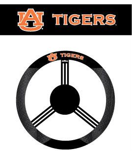 AUBURN TIGERS MESH SUEDE CAR AUTO STEERING WHEEL COVER  