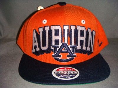 AUBURN TIGERS NCAA SNAPBACK HAT CAP TEAM COLOR BLOCKBUSTER  