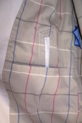   Tan Plaid Check Lining TRENCH Coat OVERCOAT Jacket 48 Short  