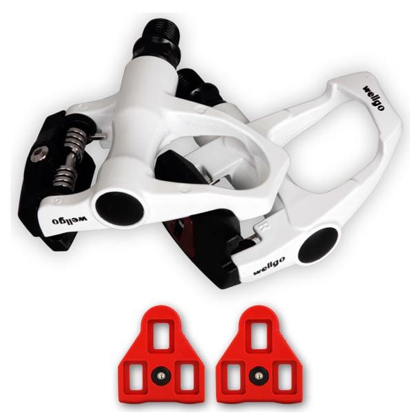 Wellgo Road Bike Pedals Look ARC Compatible with Cleats White 