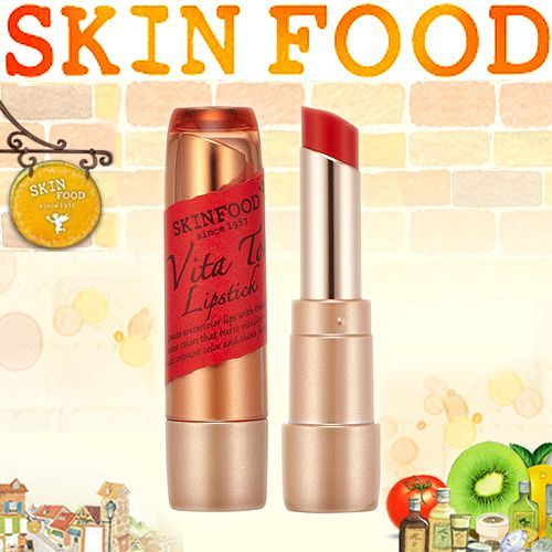 SKIN FOOD] SKINFOOD Vita Tok Lipstick 12 Colors Choose One  