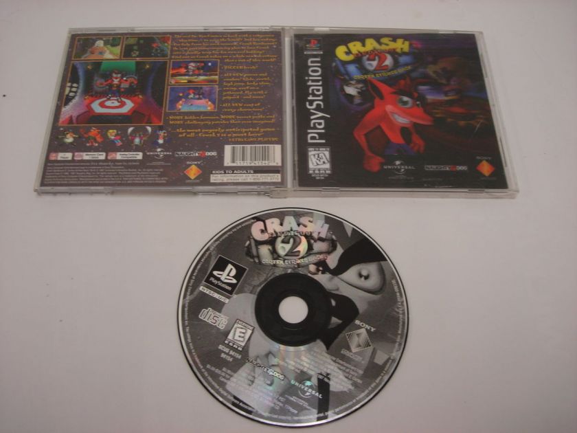 CRASH BANDICOOT 2 CORTEX STRIKES BACK PLAYSTATION 1 PS1 COMPLETE 