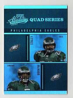 2003 ABSOLUTE #22 STALEY/MCNABB/FEELEY/THRASH QUAD  