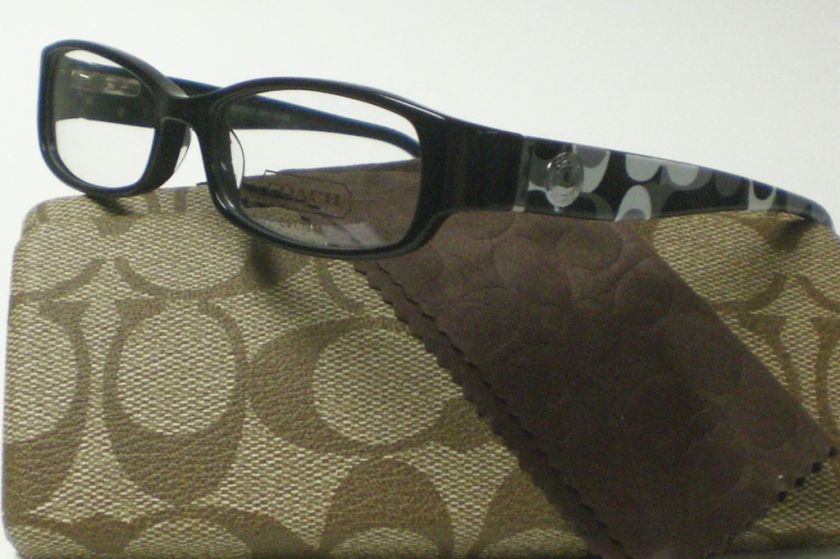 COACH BERNICE 844 BLACK EYEGLASSES AUTHENTIC 49  