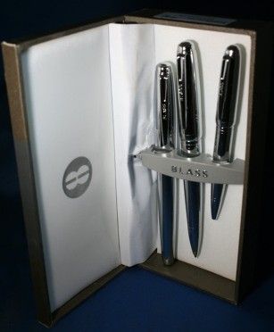 Bill Blass Normandie BB0159 3 Chrome Trio Pen Set Cross  