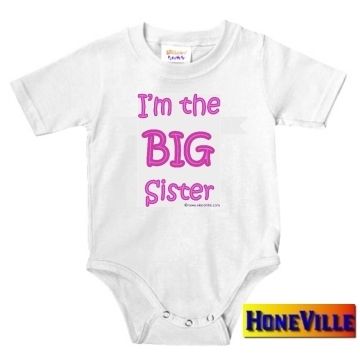 creeper t shirt kids IM THE BIG SISTER bodysuit  