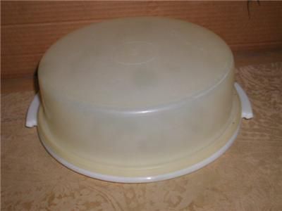 TUPPERWARE Cake Pie Cupcake Taker Carrier CLEAR no Hand  