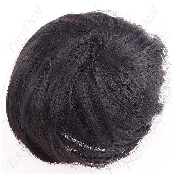 Modern Synthetic Straight Wig Bun Chignon HHP 20408  