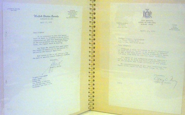 Old BOY SCOUTS Signed Letters Wash. DC 1972 Eagle Scout  