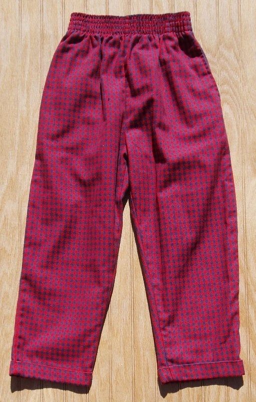 Boys KELLYS KIDS Blue/Red Check Long Dress Pants Sz 5  