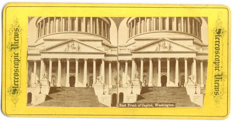 1870s CAPITOL BLDG. WASHINGTON D.C. STEREOVIEW PHOTO  