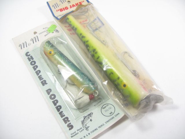 VINTAGE M&M SALTWATER SURF STRIPER FISHING LURES  