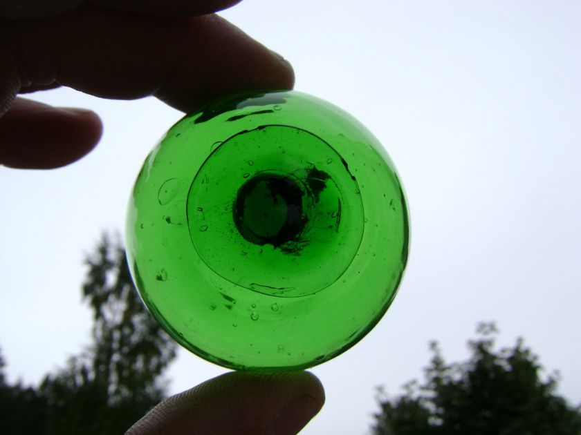 121) 2 JAPANESE CURIO GLASS FLOAT BALL BUOY  