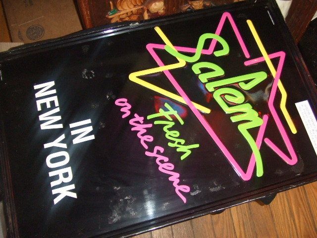 Salem Neon New York Vintage Store Beer pub Bar tin sign  