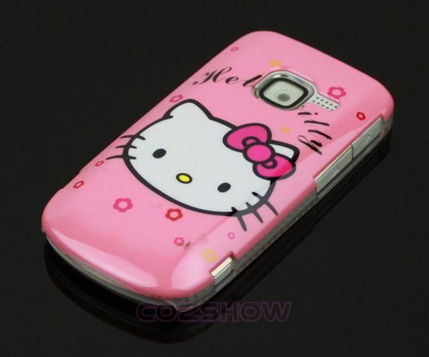 Pink Hello Kitty Cartoon Hard Case Cover for NOKIA C3 C3 00  