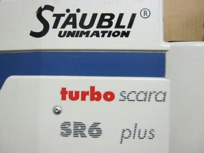 Staubli Turbo Scara SR6 Plus Articulating Arm 4   Axis Robot   Lot of 