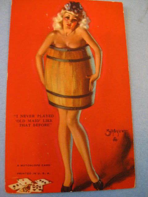 Zoe Mozert Pin Up Girl Vintage Mutoscope Card  