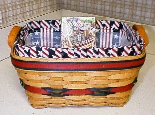 LONGABERGER ALL AMERICAN SPARKLER BASKET SET   LIMITED ED  NEW  SHOP 