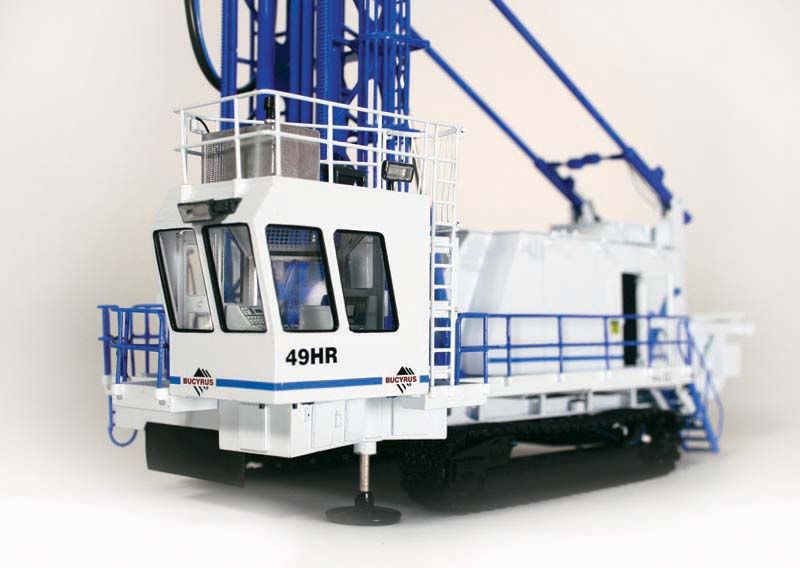 Bucyrus 49HR Drill Rig WHITE & BLUE   1/50   TWH  