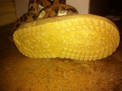 Cheetah/leopard print infant/toddler soft suede winter boots  