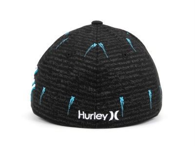 New Authentic Hurley YOUTH Skater Hat 3D Logo Blk/Blue  