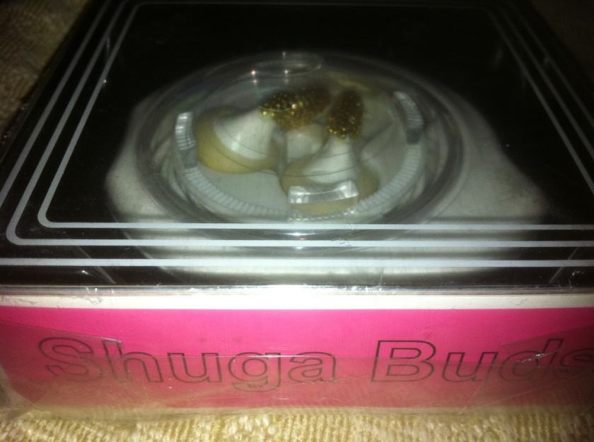 SHUGA BUDS  iTouch Ear Phone Gold Swarovski Crystals  