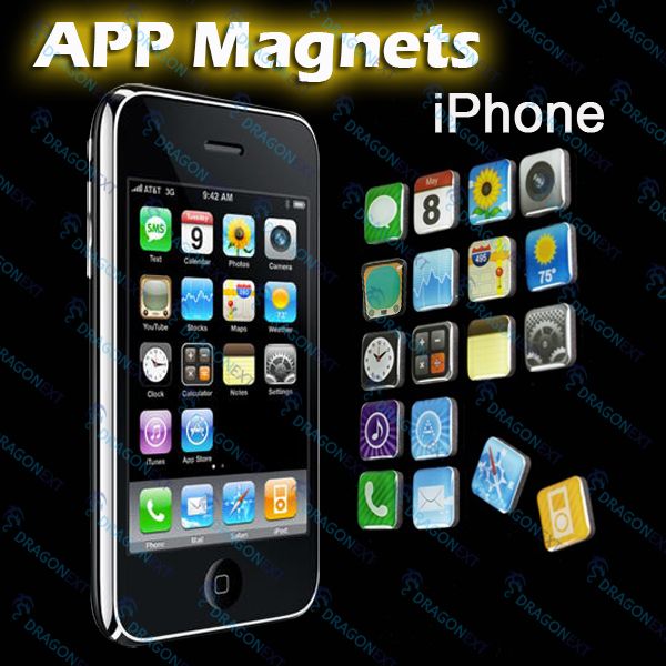 18 Magnet pcs Iphone iPod APP Apple Touch Icon fridge  