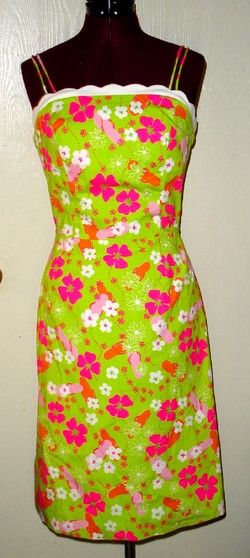 LILLY PULITZER COLETTE DRESS GIDGET FLIP FLOP 8  