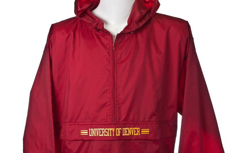 O5) XL vtg UNIVERSITY of DENVER champion hockey PULLOVER hooded 