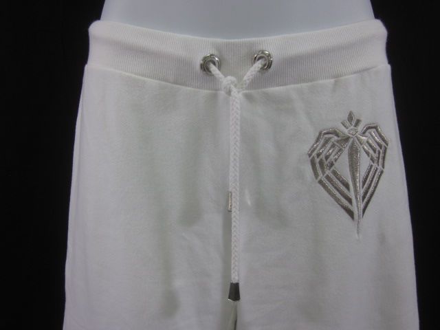 NWT FAITH CONNEXION White Drawstring Cotton Pants Sz S  